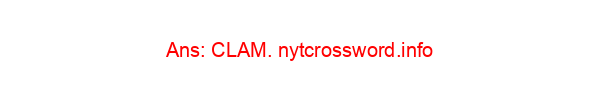 Chowder morsel NYT Crossword Clue